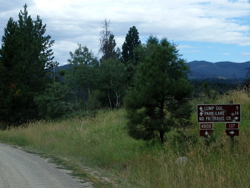 GDMBR: We were navigating south toward Park Lake, Montana.